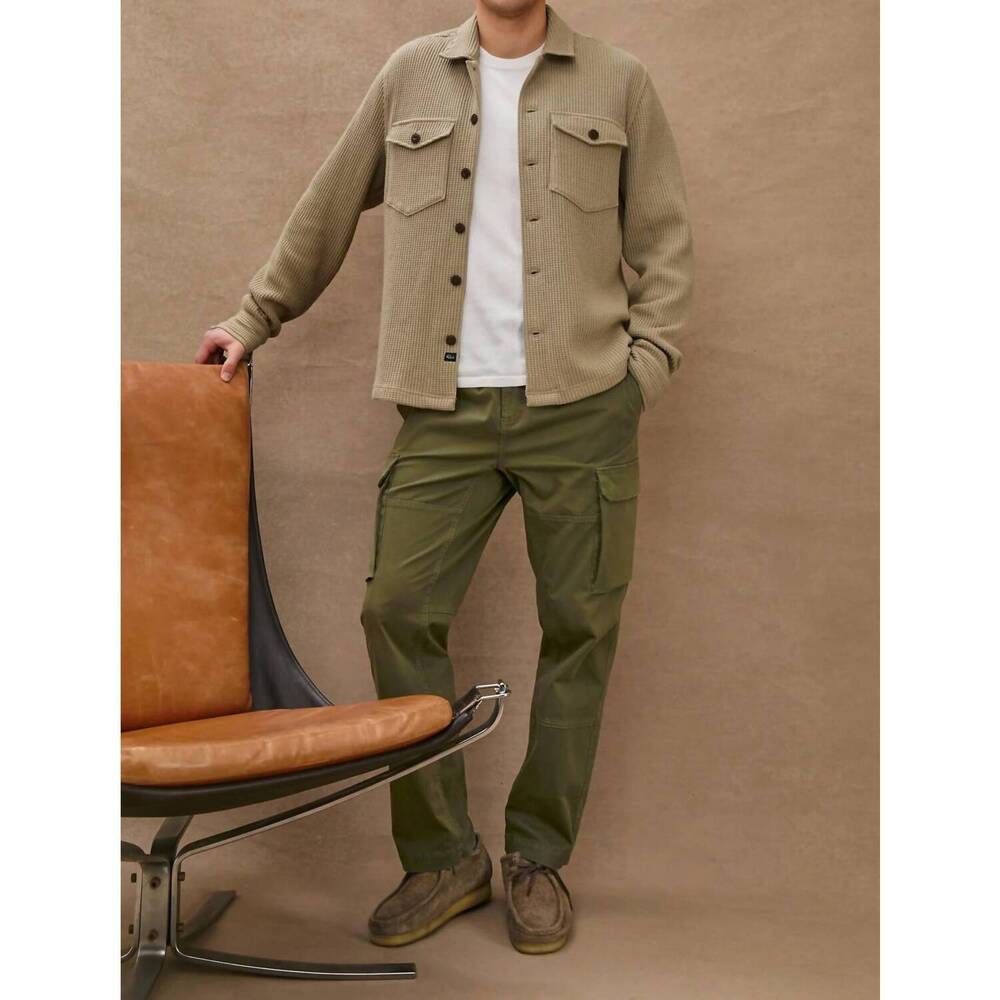 NEW RAILS wells cotton-blend shirt jacket in barley